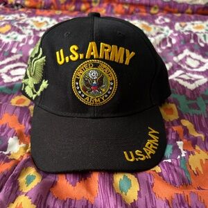 U.S. Army Black Cap with Embroidered Logo